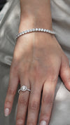 Vianne Tennis Bracelet 9K White Gold
