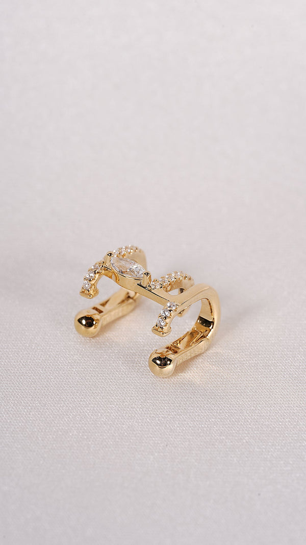 Telma Ear Cuff Earring Gold Vermeil