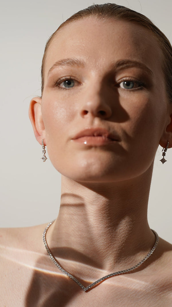 Thea Princess Earrings Sterling Silver