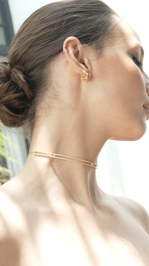 Thela Choker Necklace 18K Gold Vermeil