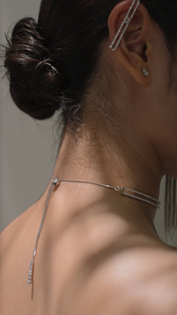 Valda Ear Bar Silver