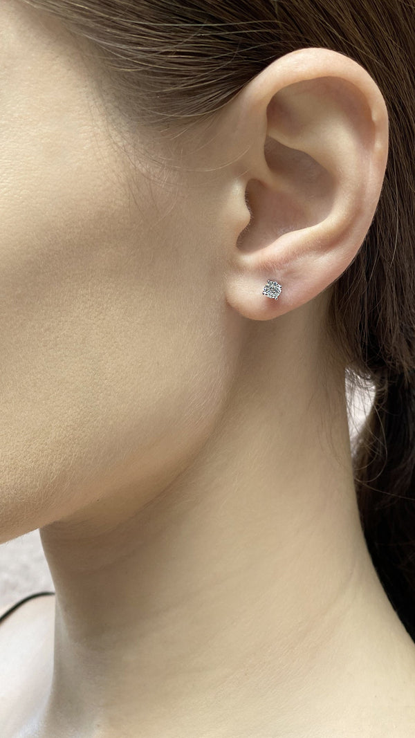 Irene Studs 18K White Gold