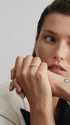 Raina Eternity Ring 9K White Gold