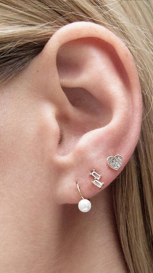 Miyu Stud Earring 9K Yellow Gold