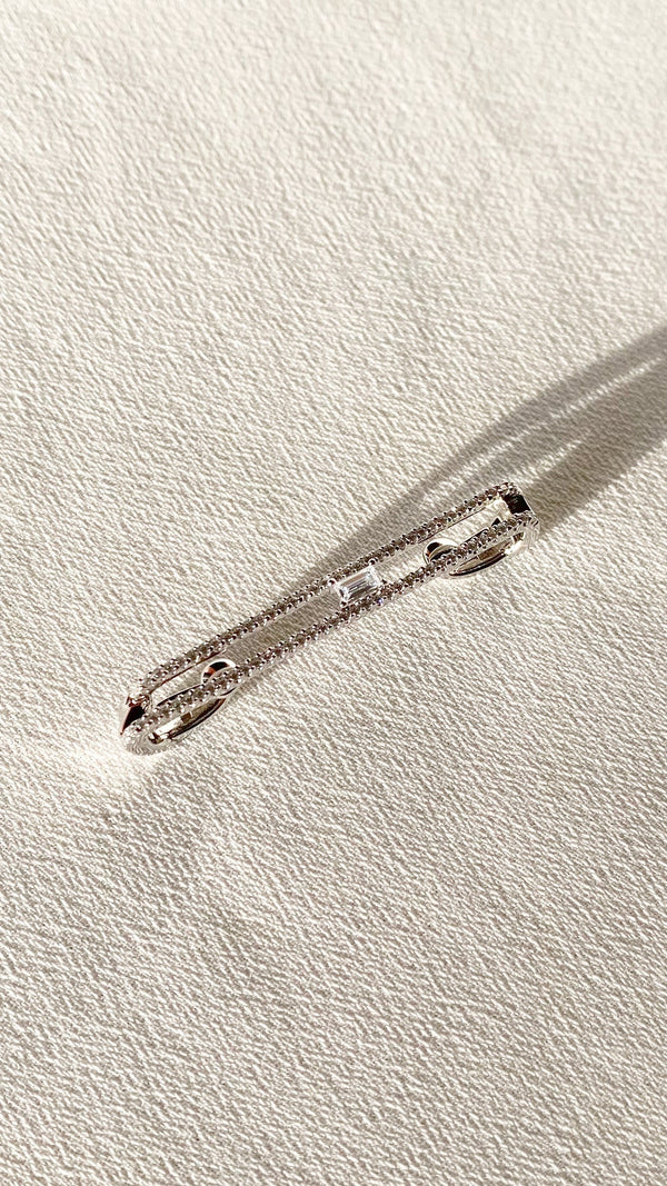 Valda Ear Bar Silver