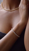 Vianne Tennis Bracelet Gold Vermeil