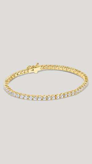 Vianne Tennis Bracelet Gold Vermeil