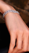 Vida Large Pave Bracelet Sterling Silver
