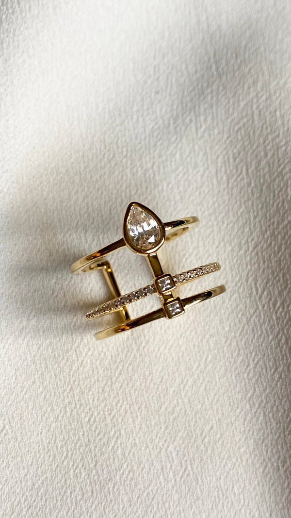 Zahra Ring Gold Vermeil