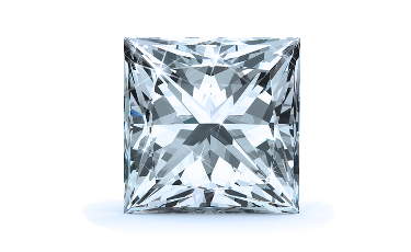 0.56 carat Princess diamond Excellent cut D color VS1 clarity