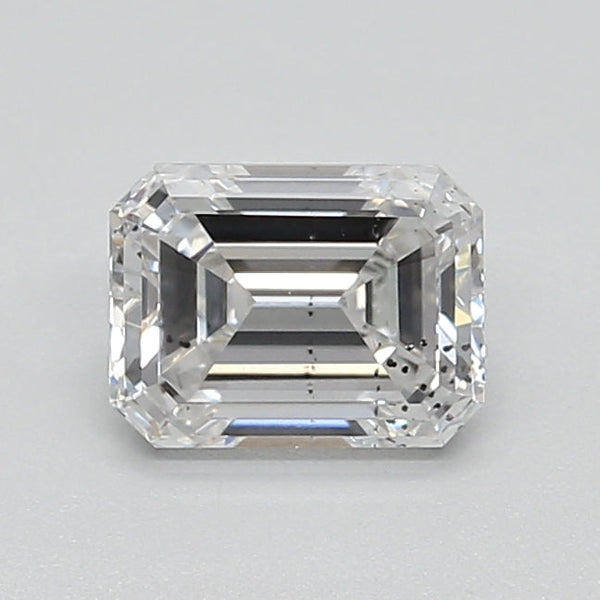 0.75 carat Emerald diamond Excellent cut F color SI2 clarity