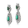 Evergreen Emerald Drop Cocktail Earrings