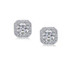 Asscher Border Set Studs