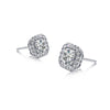 Asscher Border Set Studs