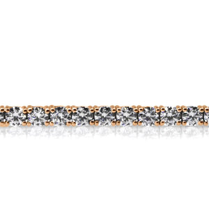 Vianne Round Prong Tennis Bracelet in Rose Gold