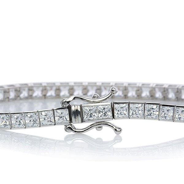 Princess Channel Set Tennis Bracelet