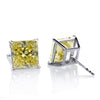 Elegant Princess Studs in Canary Yellow