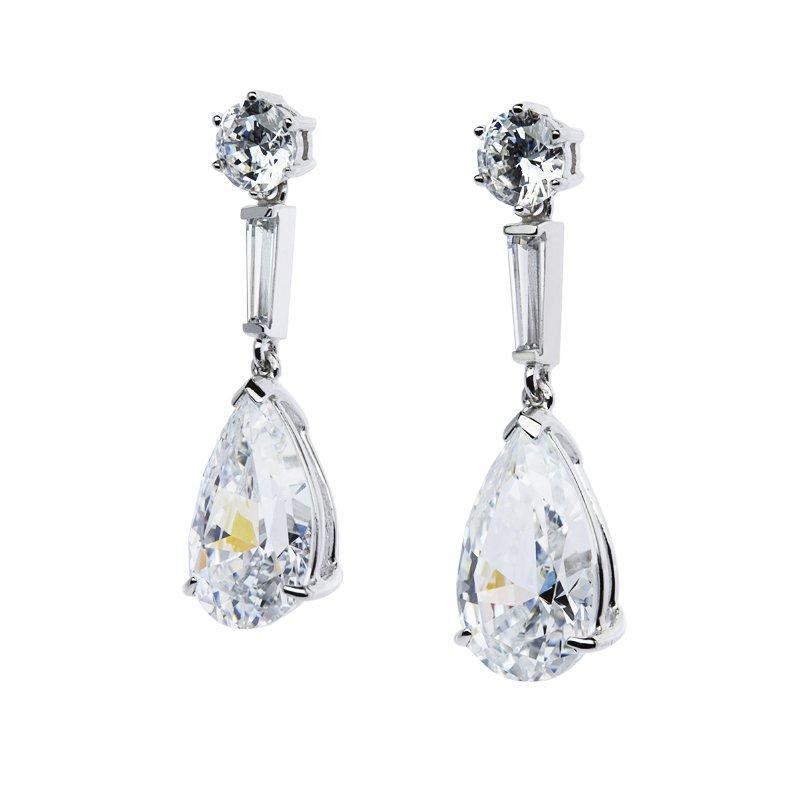 Kendall Round Pear Drop Earrings