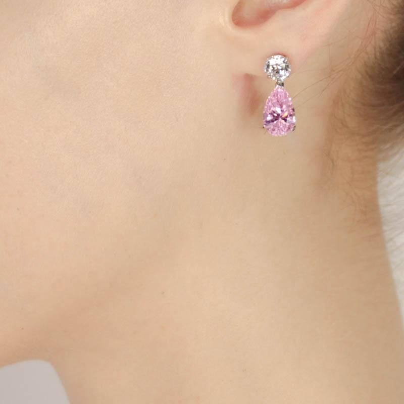 Ophelia Pink Drop Earrings