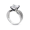 Deana Princess Double Channel Set Ring White Gold