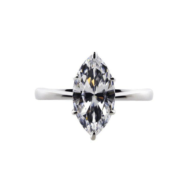 Daisy Knife Edge Marquise Solitaire