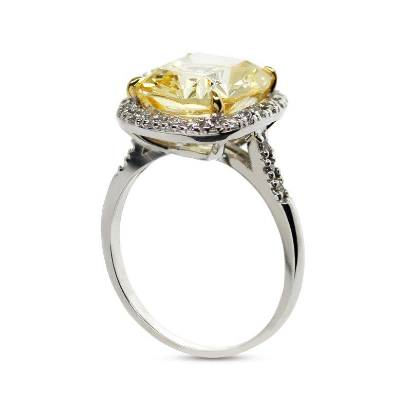 Rivka Grand Cushion Borderset Ring