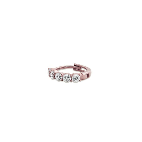 9K Rose Gold Mini Hoop Earring