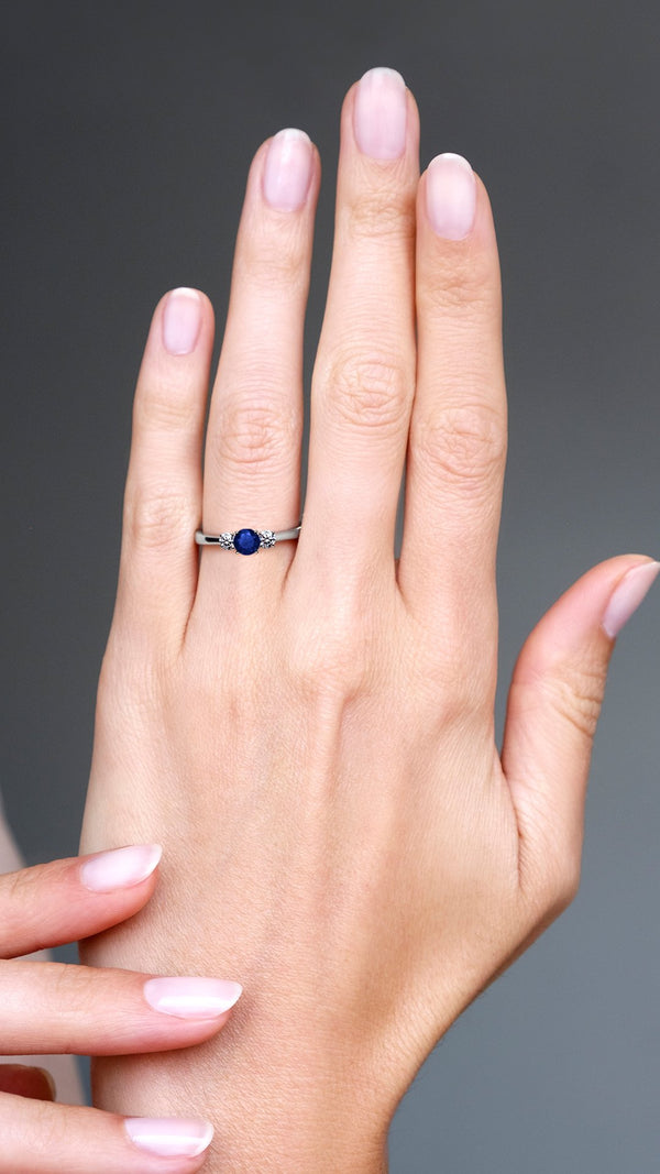Adeline Ring 0.50ct 18K White Gold Sapphire