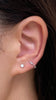 Akari Hoop 9K White Gold
