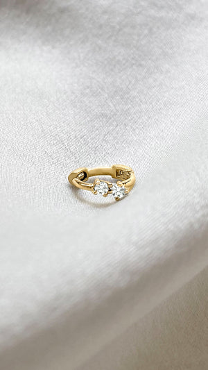 Akari Hoop 9K Yellow Gold