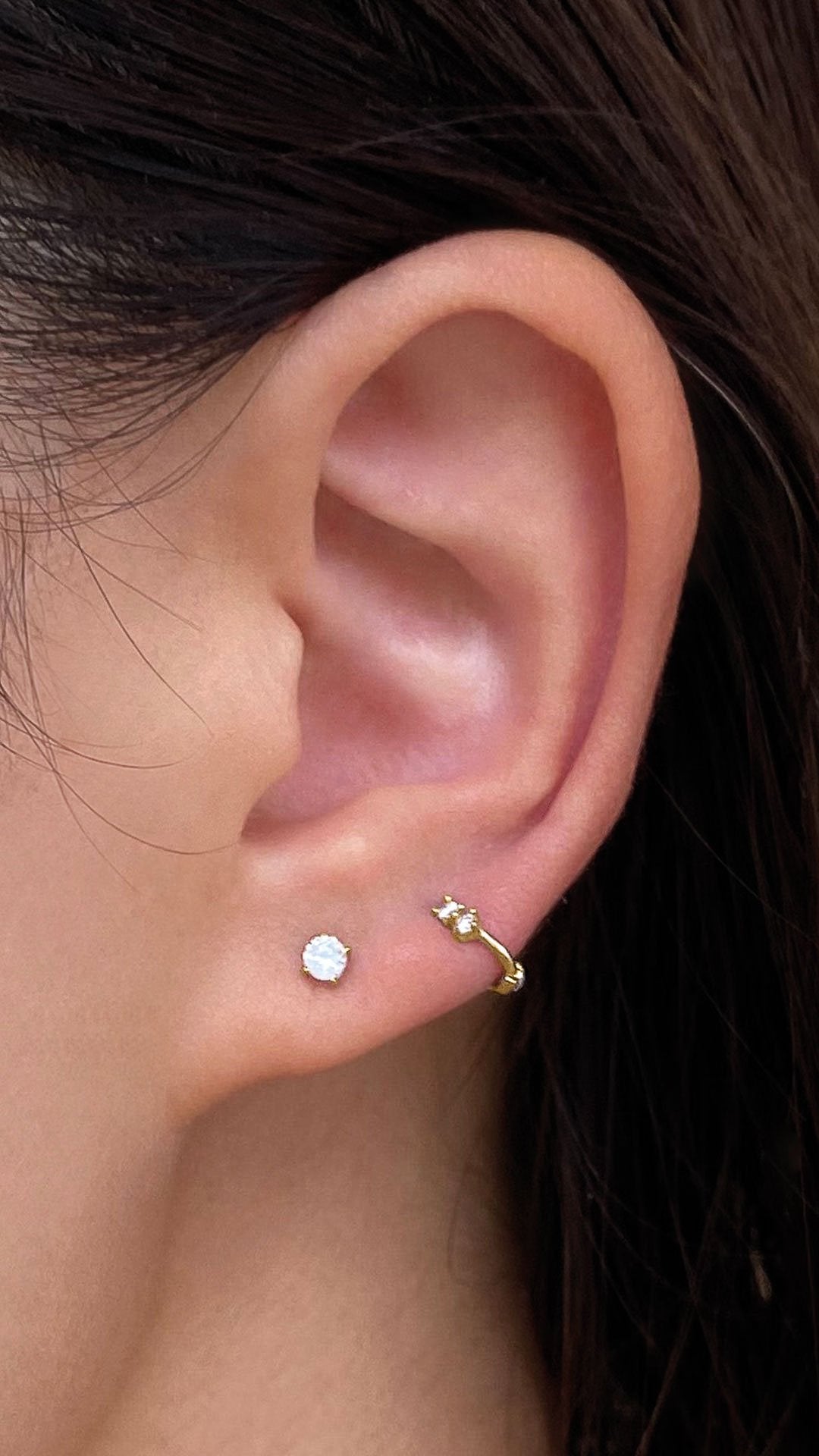 Akari Hoop 9K Yellow Gold