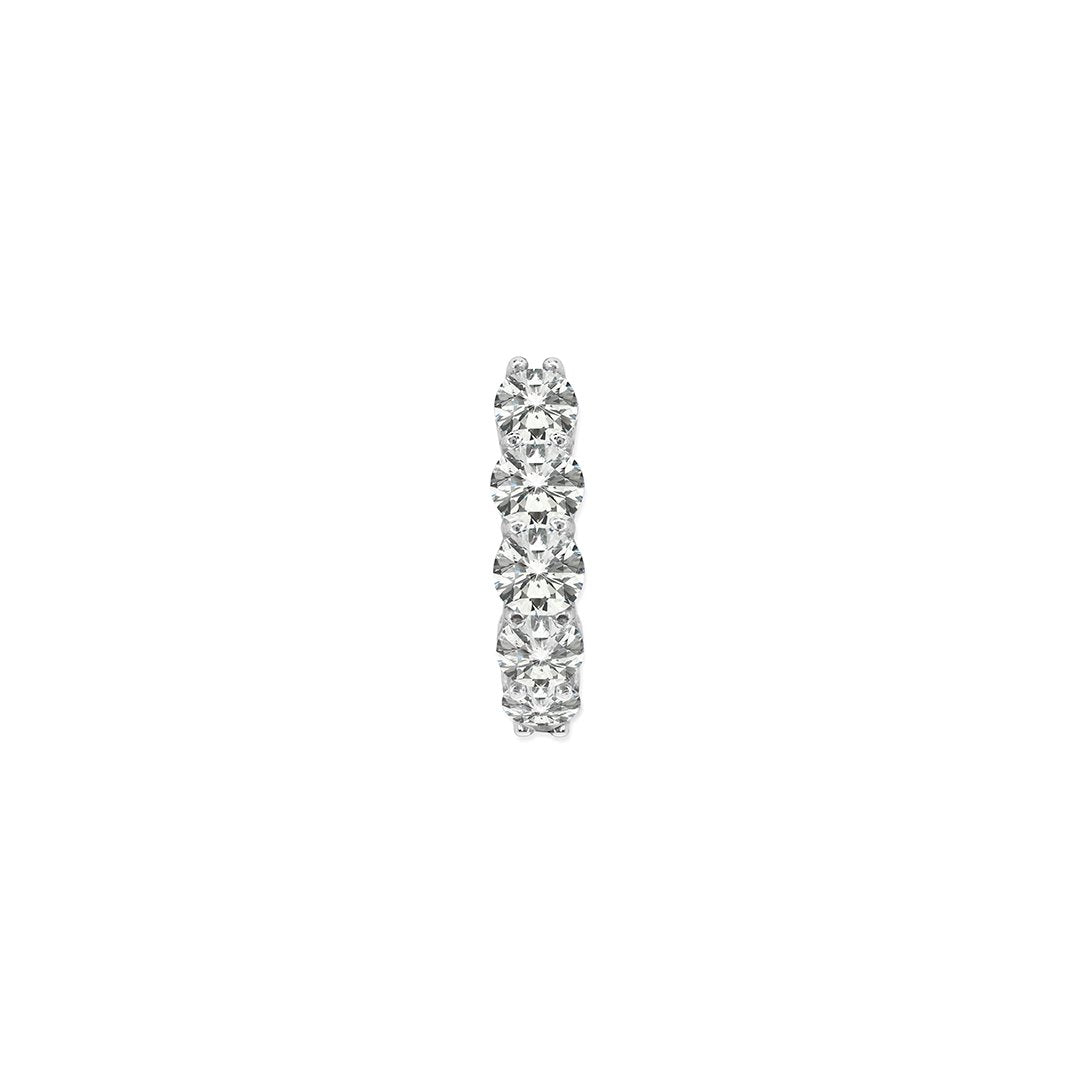 Celia Hoop 9K White Gold