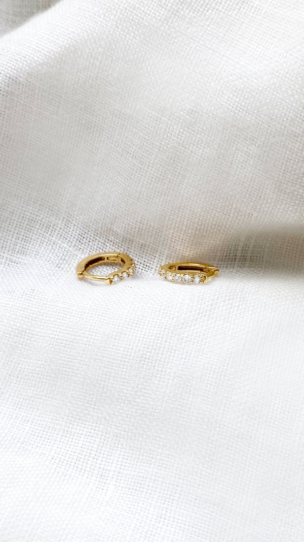 Devon Hoops 9K Yellow Gold