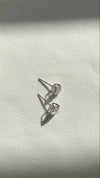 Eternal Four Prong Studs White Gold