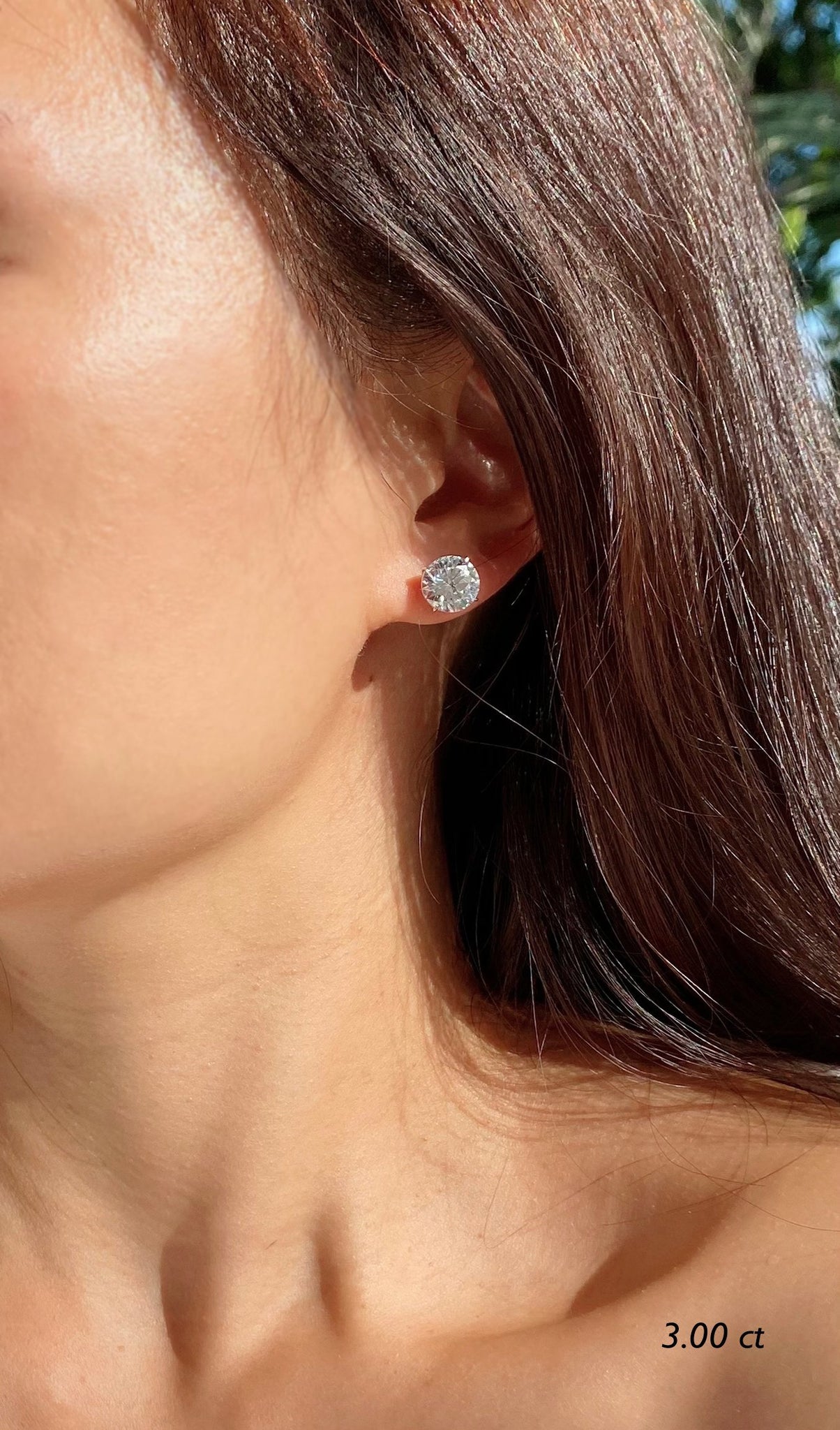 Eternal Four Prong Studs White Gold