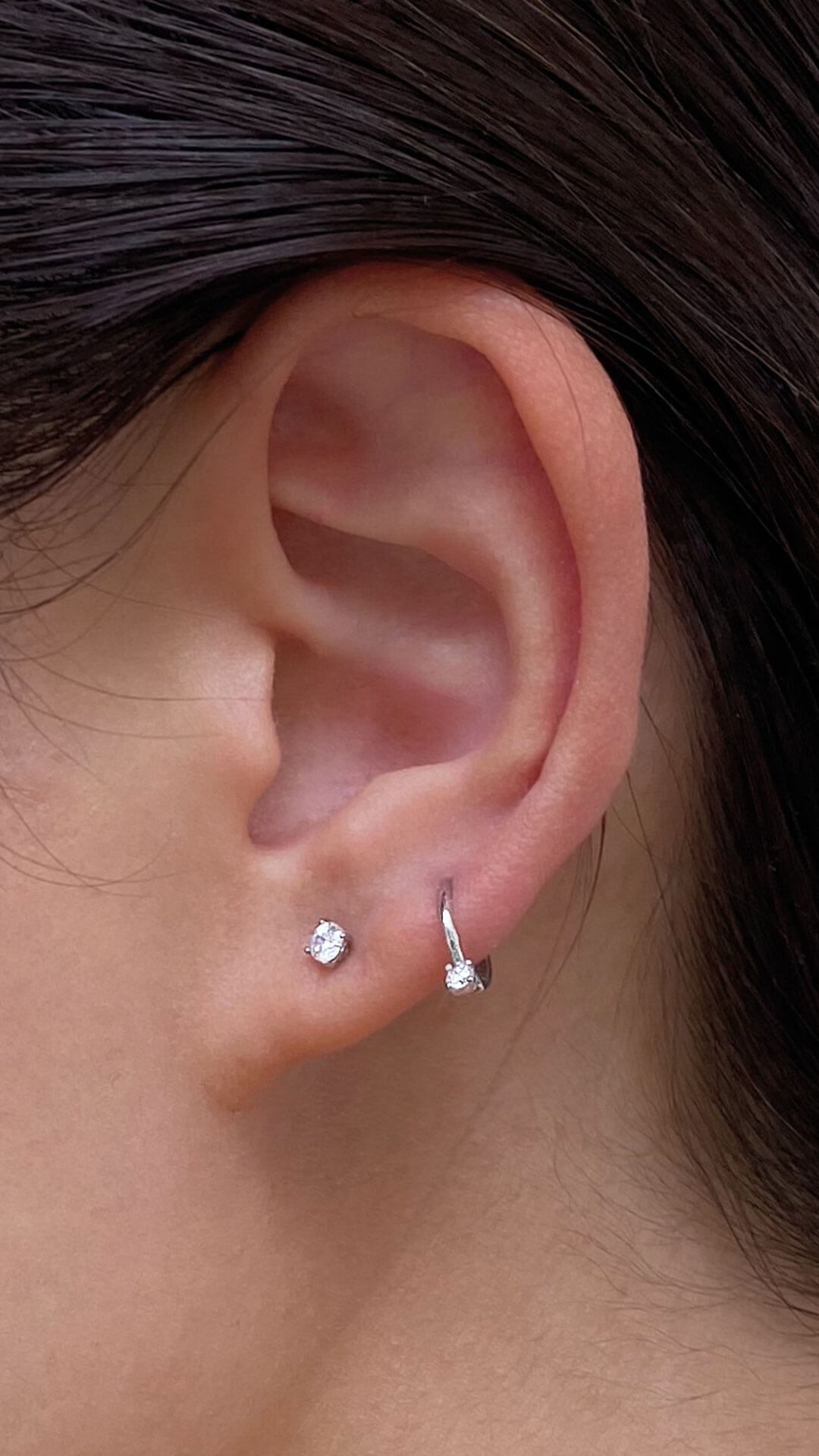 Niko Hoop 9K White Gold