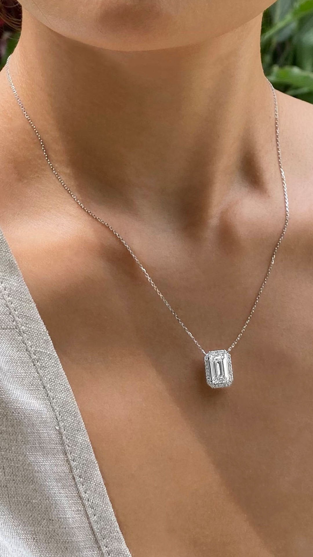 Mallory Necklace 18K White Gold