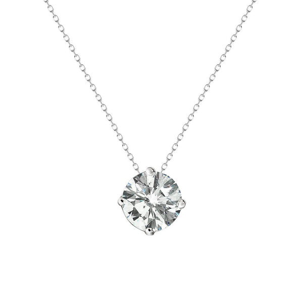 Romy Necklace 18K White Gold with 0.33 carat Pear diamond NA cut I color SI2 clarity