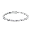 Vianne Round Prong Tennis Bracelet Silver