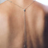 Sterling Silver Lariat Necklace - Flower design